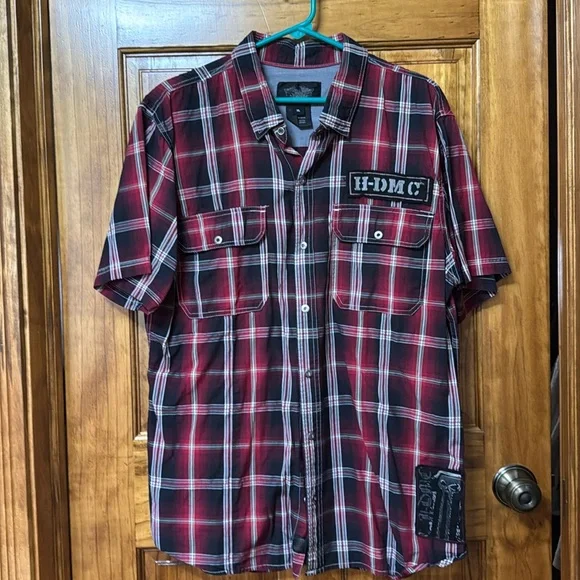 Harley Davidson men’s XL button down short sleeve shirt - Picture 1 of 3